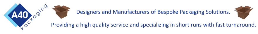 A40 Packaging Ltd: Designers and manufacturers of bespoke packaging solutions,Corrugated Cardboard boxes, cartons. Suppliers of packaging materials, loosefill, bubble wrap